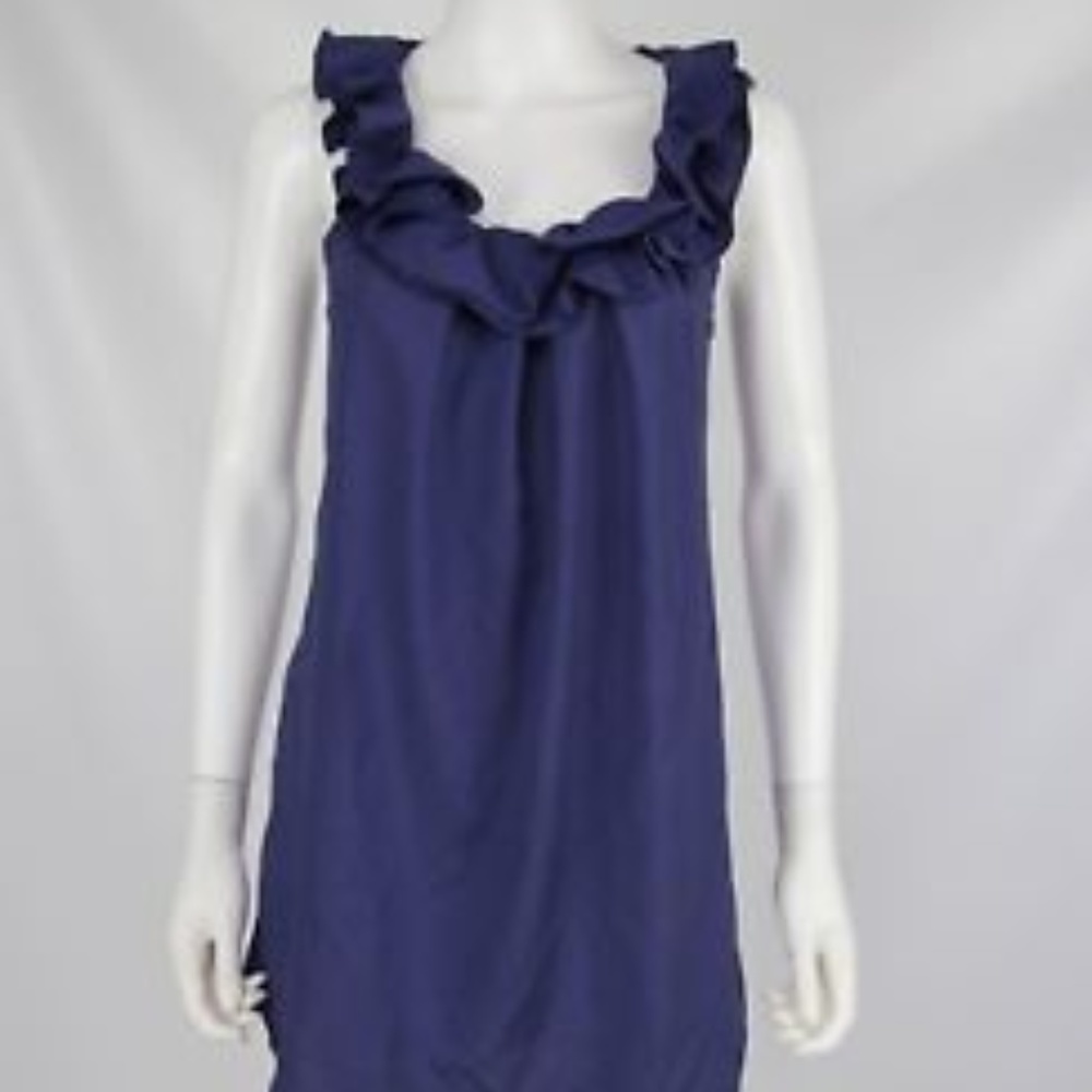 Pins and Needles Navy Ruffle Dress